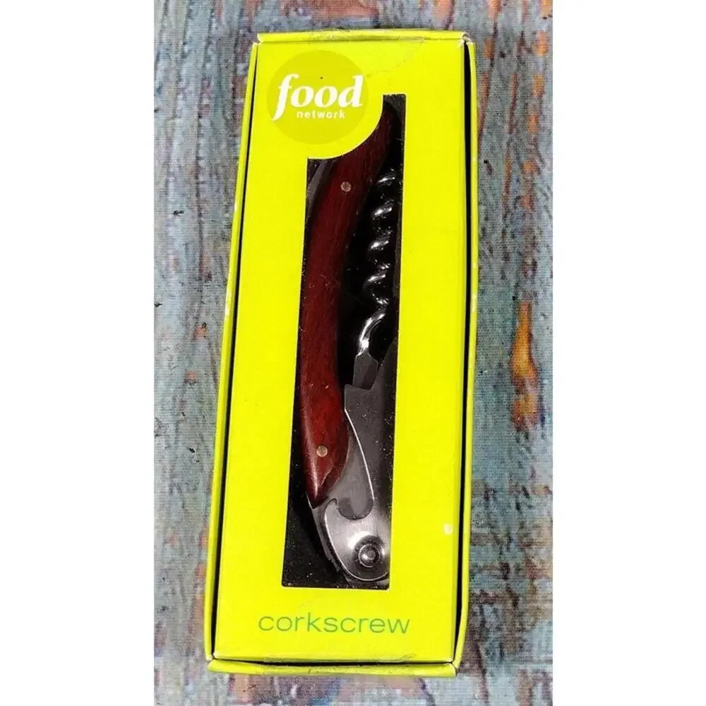 Food Network Stainless‎ Steel and Wood Corkscrew